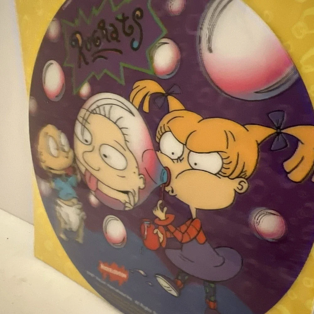 Vintage 1997 Rugrats 3D Lenticular Bubbles Computer Mouse Pad Nickelodeon NEW